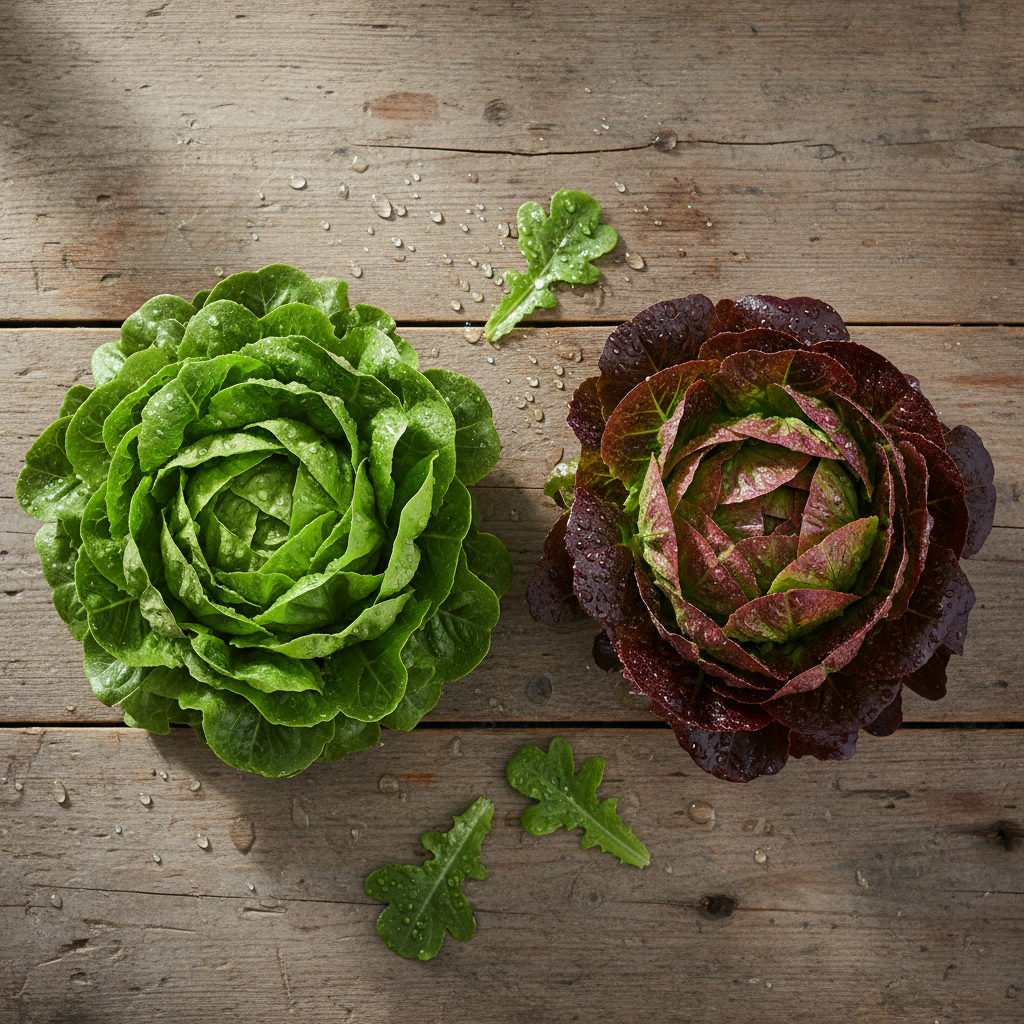 Feuille de chêne verte et rouge