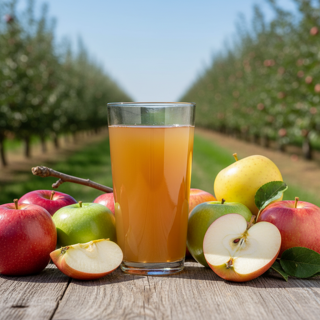 Jus de pomme mélange