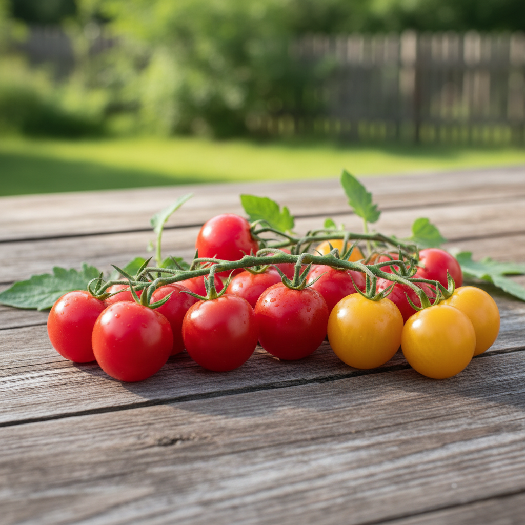 Tomates cerises fraîches