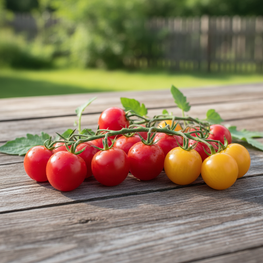 Tomates cerises fraîches