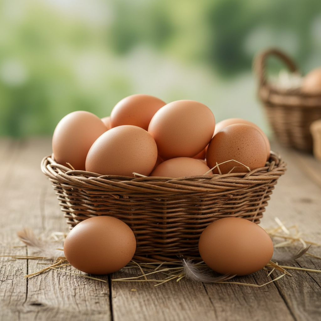 Oeufs de plein air frais